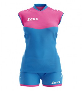 Волейбольная форма женская Zeus SARA KIT Голубой/Светло-розовый